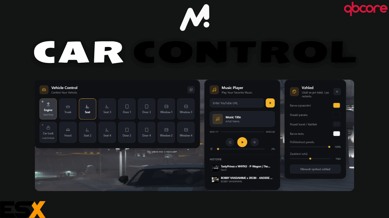 Vehicle Control & Music System
