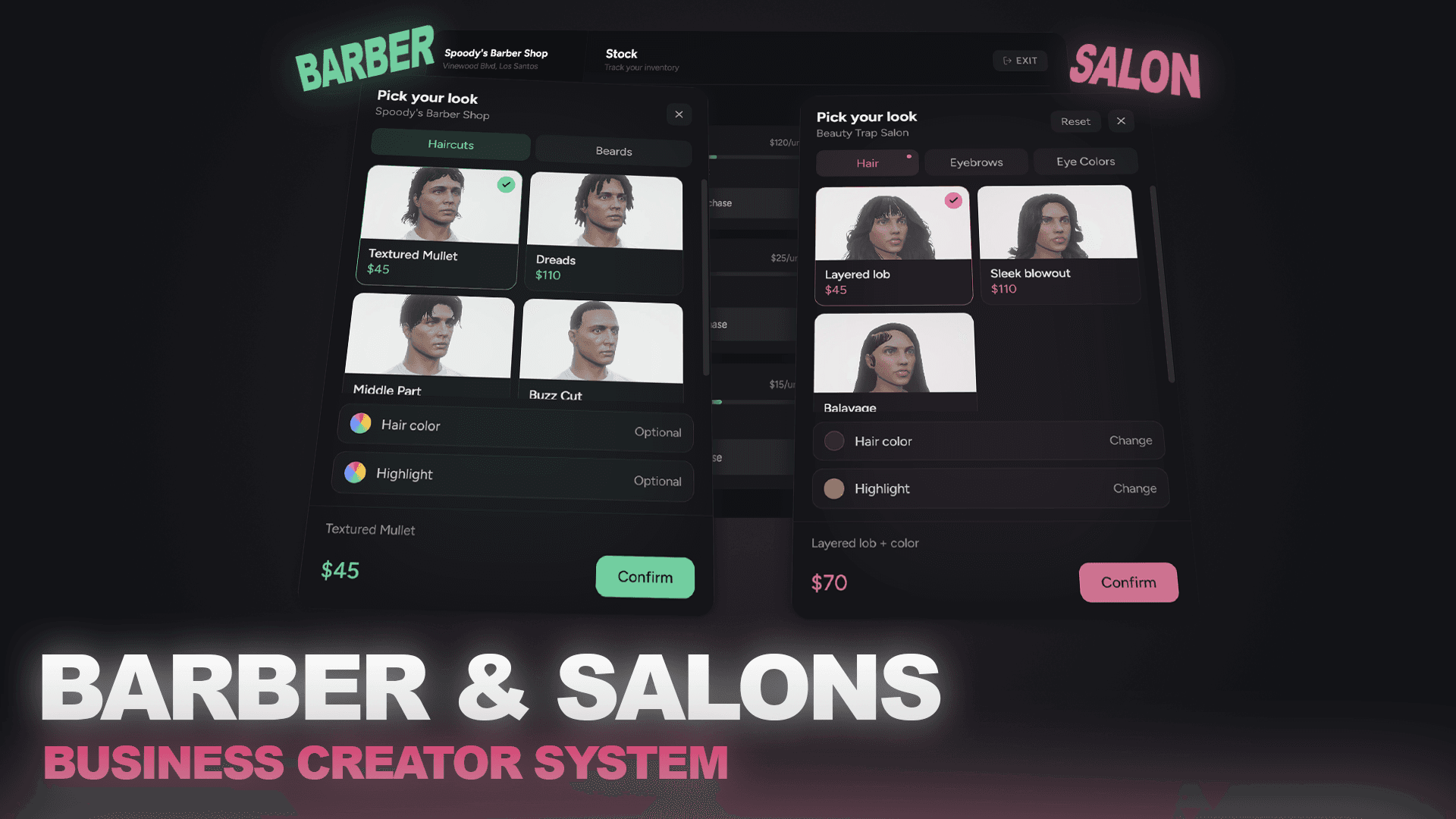 Barbershops & Salon