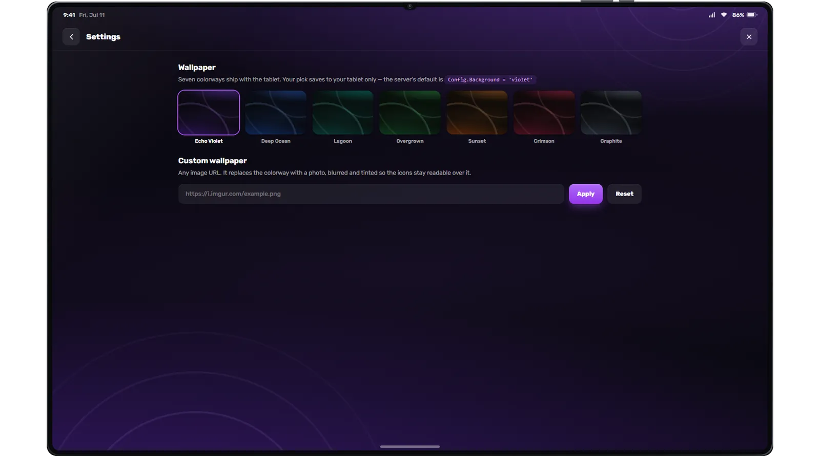 Echo Tablet screenshot 2