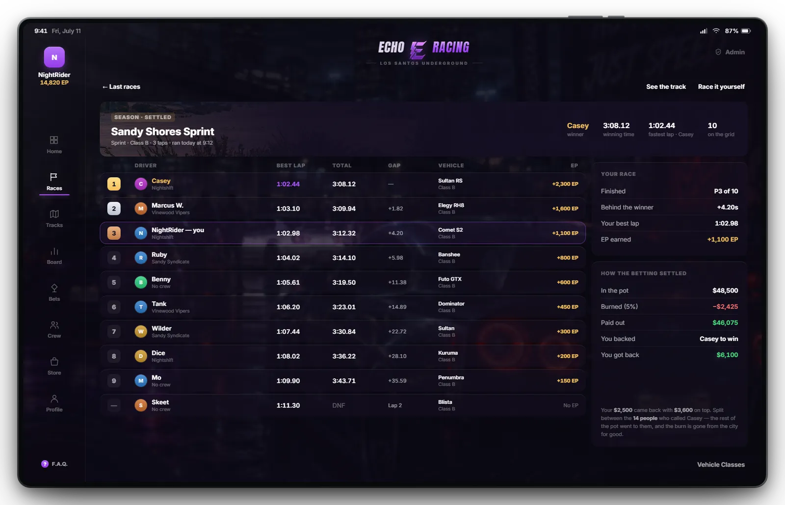 Echo Racing screenshot 4